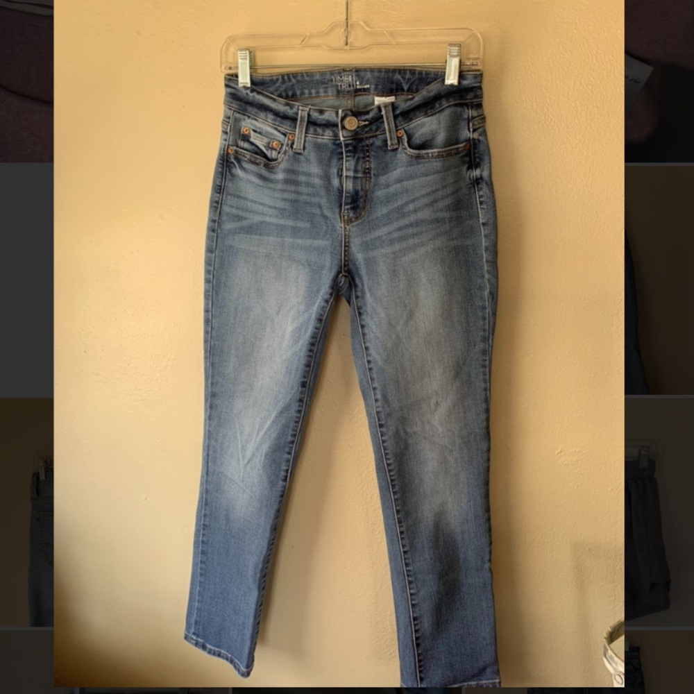 Denim blue jeans